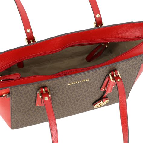 michael kors tasche rot weiß|Michael Kors tragetasche.